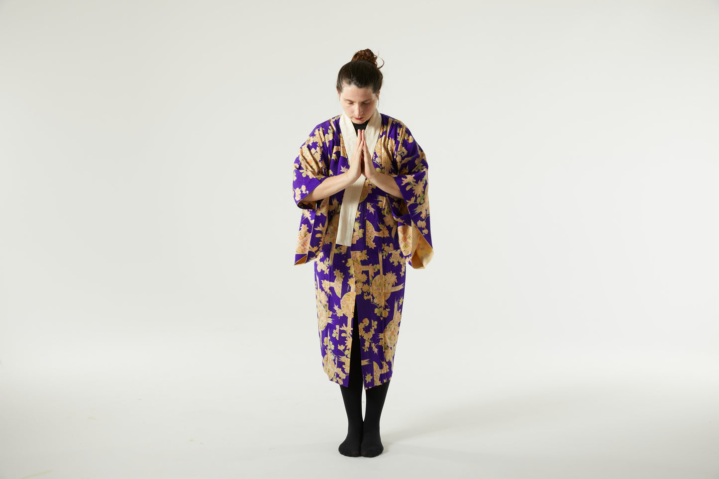 Vintage Silk Kimono "Purple Dream"