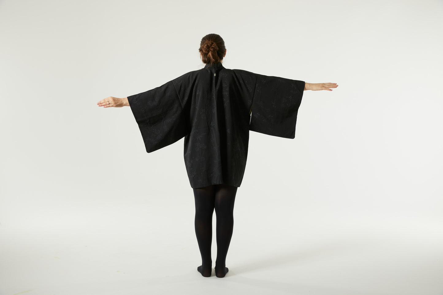 Handcraftet Vintage Silk Haori "BLACK SPIDER"