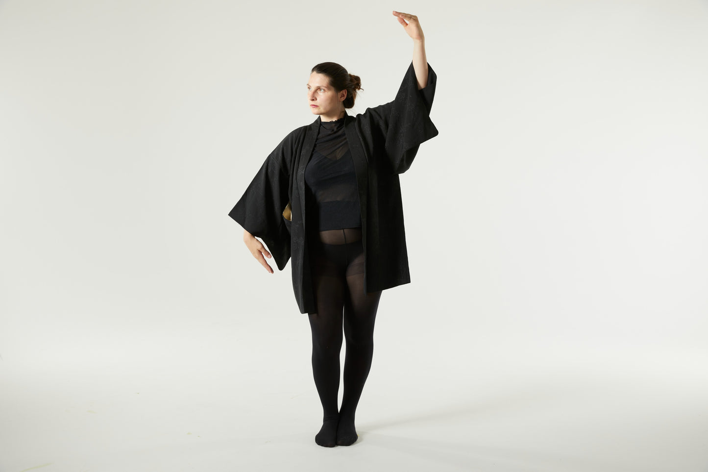 Handcraftet Vintage Silk Haori "BLACK SPIDER"