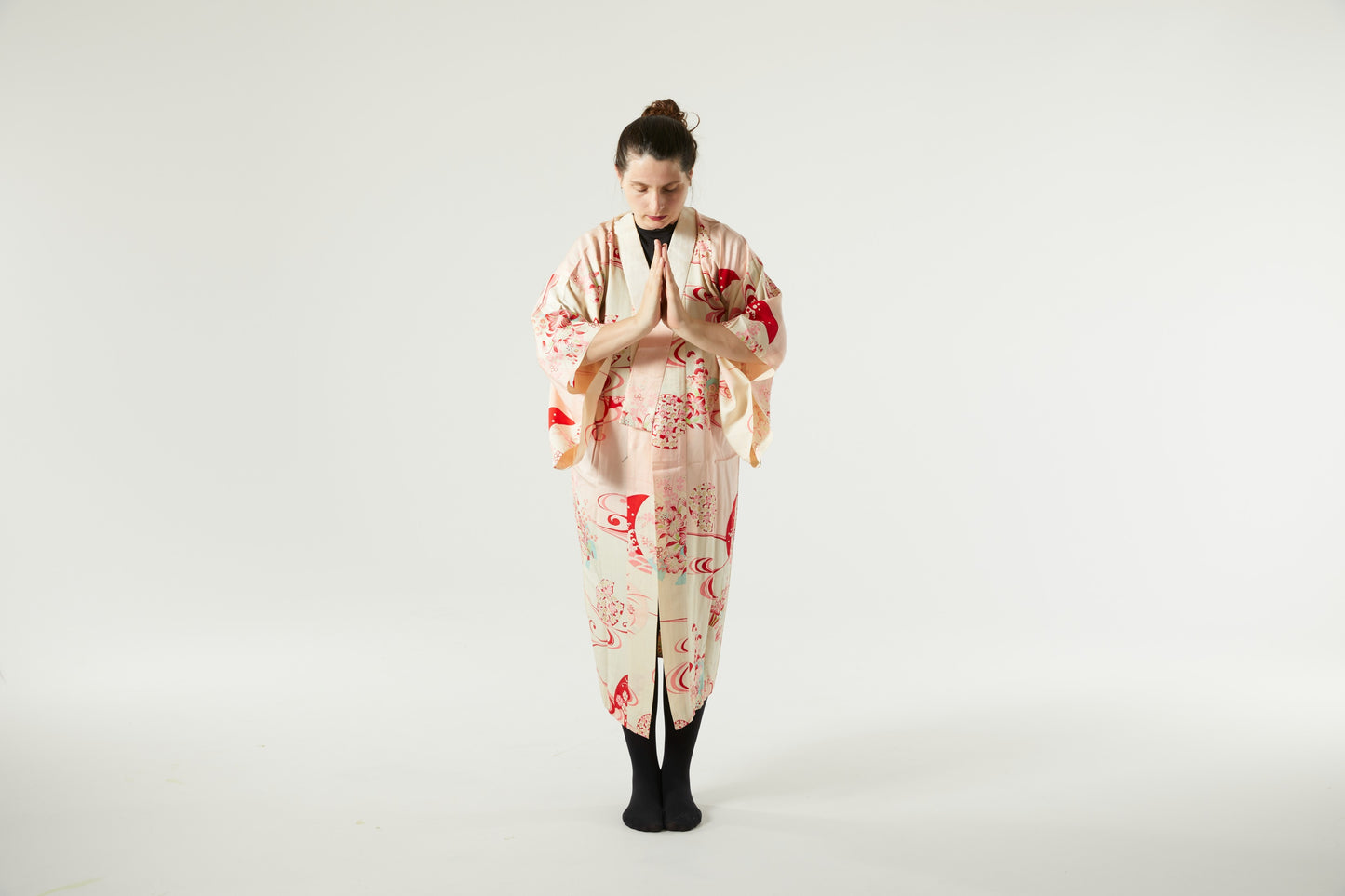 Summer Vintage Kimono Handcrafted "AYU"