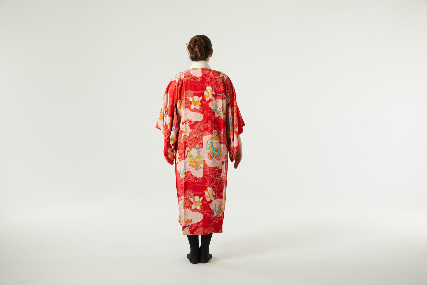 The "Lovely Time" Vintage Artistic Kimono