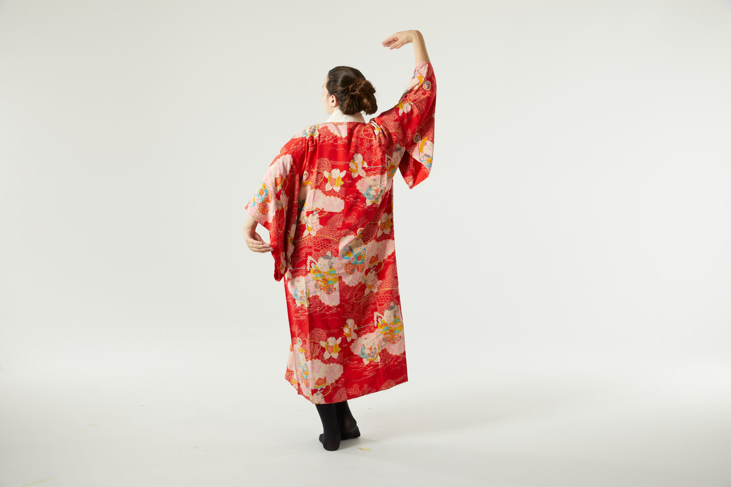 The "Lovely Time" Vintage Artistic Kimono