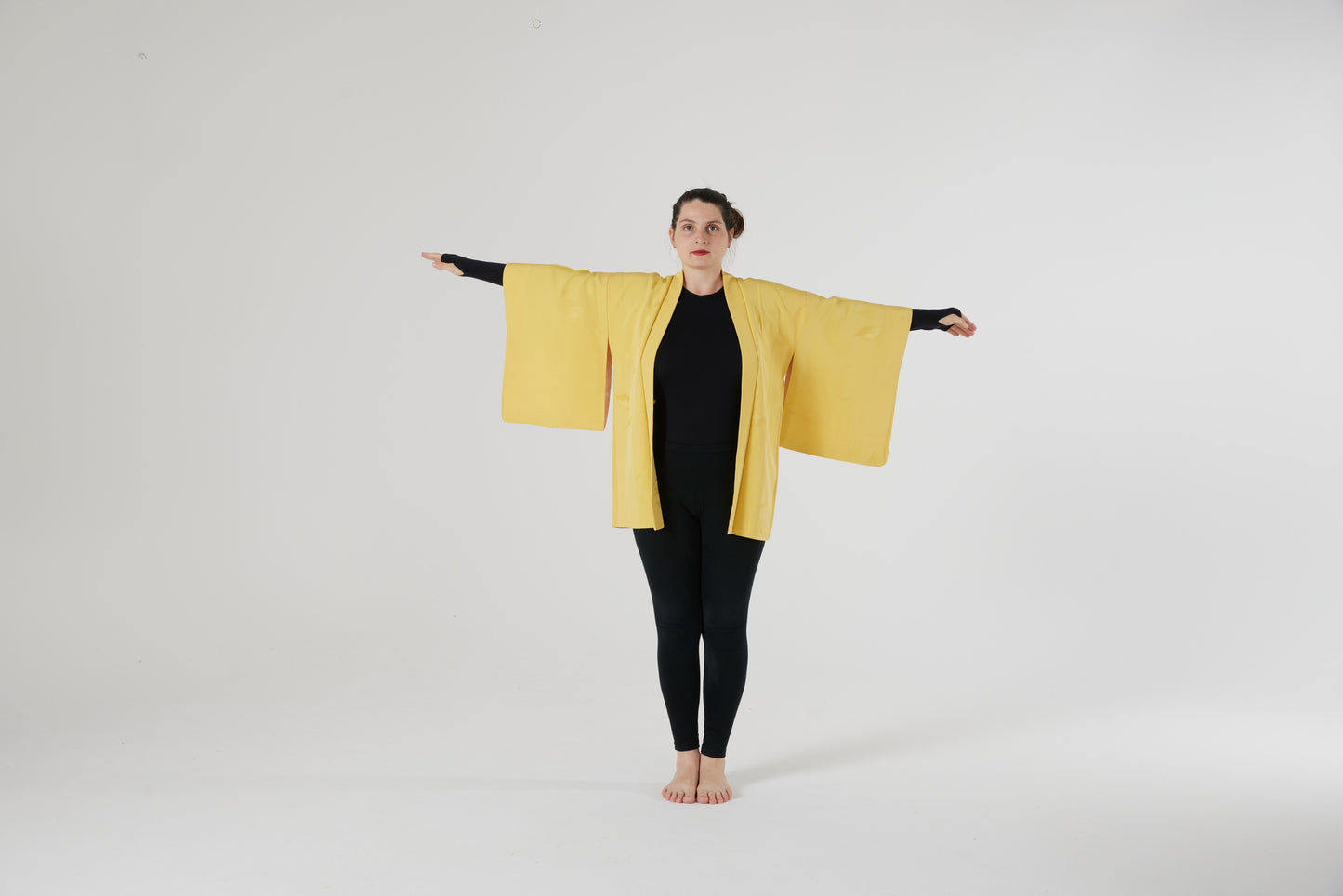 Yellow Dream Haori: Radiance in Every Detail