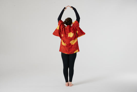 Orange Sunshine Haori: Radiant Warmth, Timeless Style