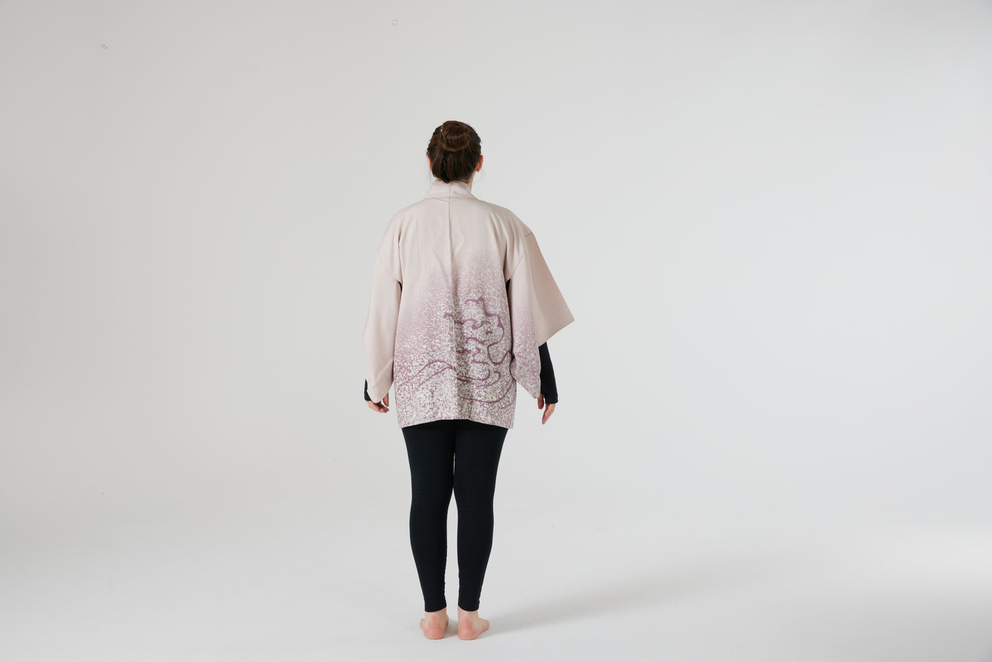 Shibori Haori - Lila Heaven: Elegance in Every Fold